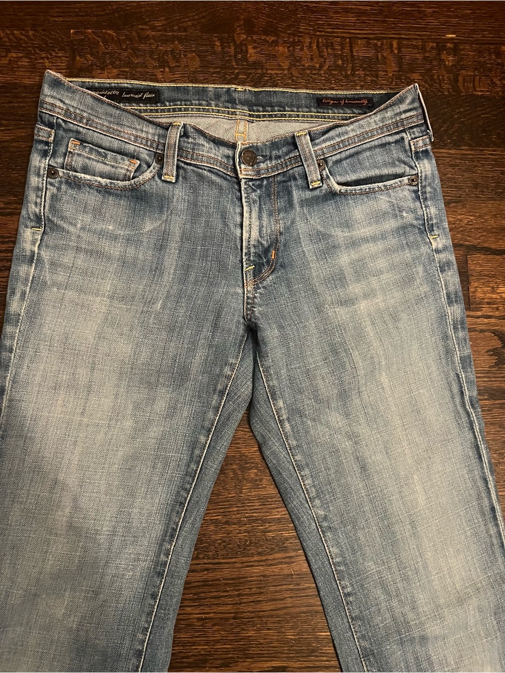 Y2K Citizens of Humanity Ingrid Women’s Low Rise Flare Jeans Light Wash Size 27 - Picture 2 of 9